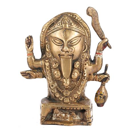 Brass Kalighat Goddess Kali Statue