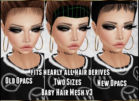 Imvu Fashion Blog Hd Baby Hair Mesh V3 Improvements From V1v2