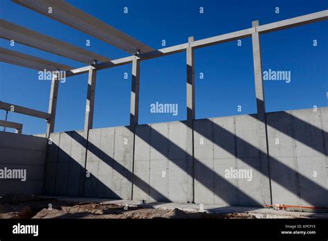 Construction Site With Precast Concrete Structure Stock Photo Alamy