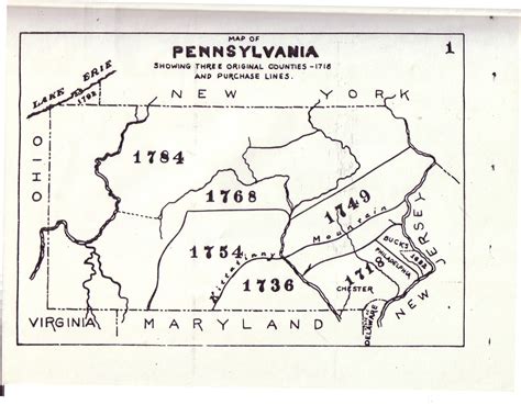 Pennsylvania County Map Printable
