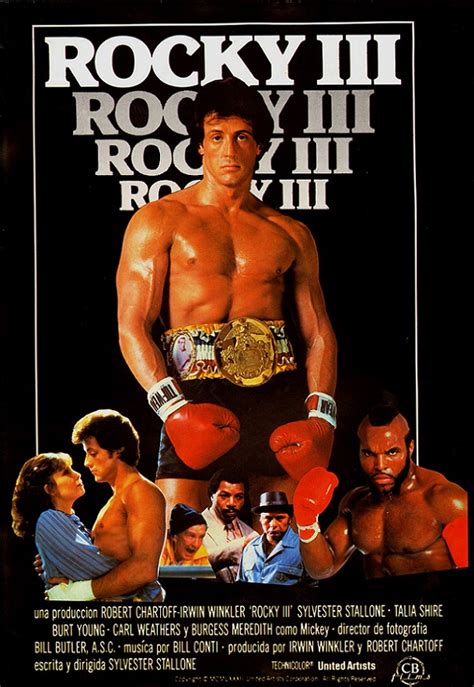 The audio was from the announcers calling the 15th round of the thanksgiving 1976 rematch in the conclusion of the previous film between. Rocky III - Película 1982 - SensaCine.com