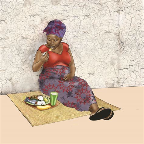 Maternal Nutrition Pregnant Woman Eating Healthy Meal 01 Nigeria Iycf Image Bank