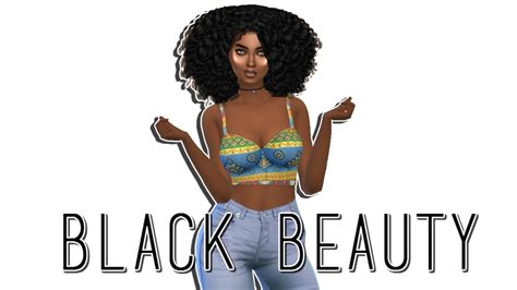 Sims 4 Cas Black Beauty Cc Folder And Tray Files ♡ Youtube