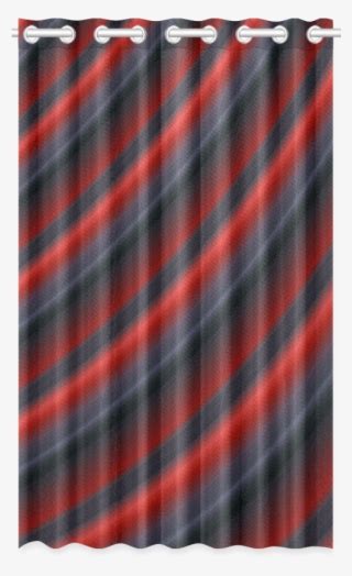 Red Gradient Stripes New Window Curtain 50 X 84 Transparent Png