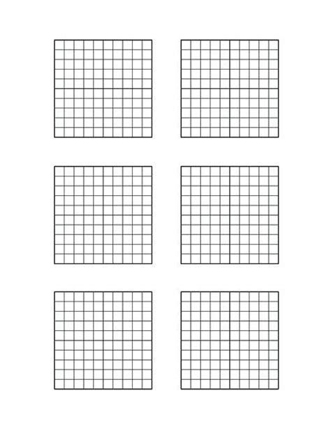 Blank 100 Grid Chart Printable