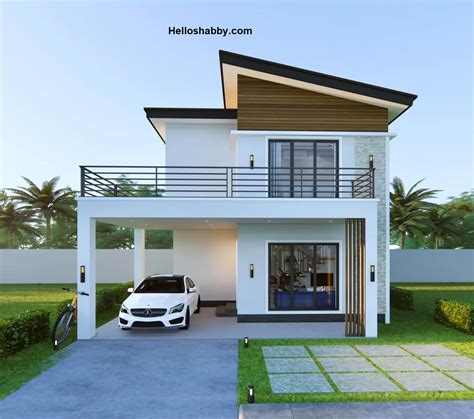 Simple House Design 2 Storey With 3 Bedroom 7 X 10 M Helloshabby