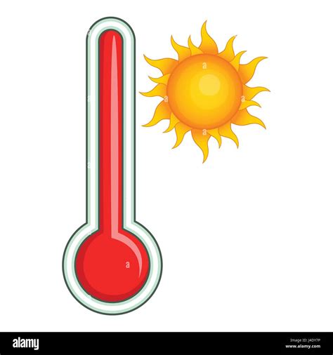Thermometer Low Temperature Icon Cartoon Hi Res Stock Photography And