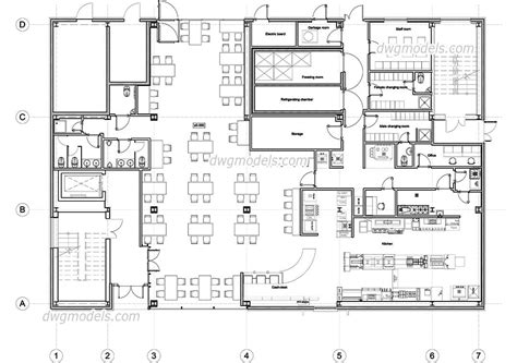 Restaurant Floor Plan Dwg Kitchencor