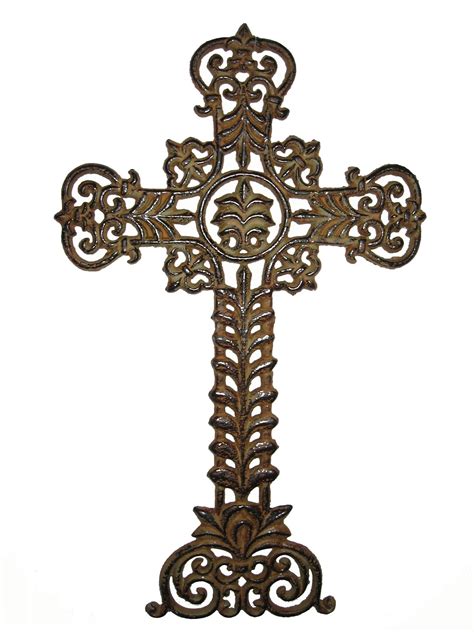 Large Iron Cross Wall Hanging Overstock 2217586