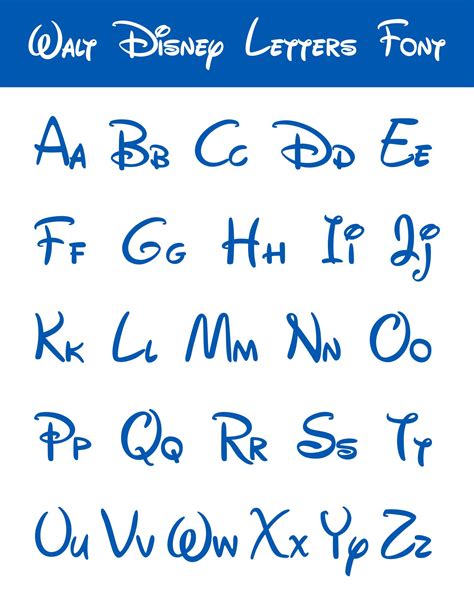 Free Printable Disney Alphabet Letters Printable Templates