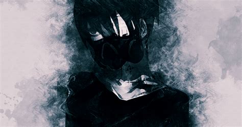 Gas Mask Anime Boy By