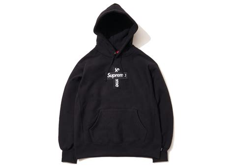 Supreme Cross Box Logo Hooded Sweatshirt Black 相場・プレ値情報 モノカブ