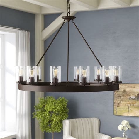 Chandelier planning and selecting tips. Laurel Foundry Modern Farmhouse Florine 12-Light Shaded ...
