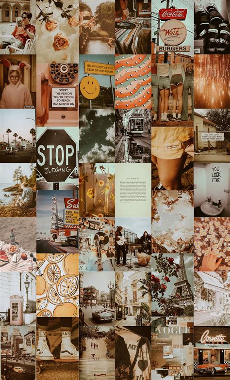 Dreamy Vintage Aesthetic Collage Kit Boho Aesthetic Photo Etsy