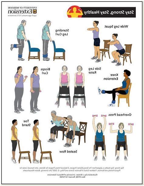 Image Result For Pdf Printable For Seniors Chair Exercises Yoga