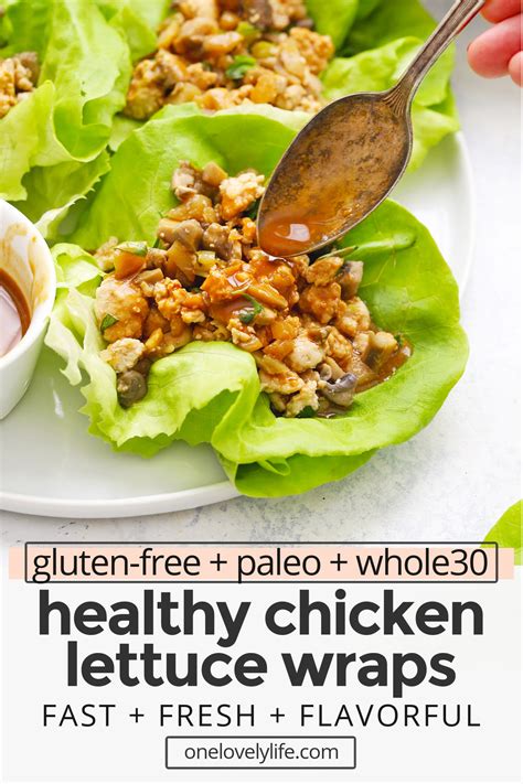 Healthy Chicken Lettuce Wraps Paleo And Whole30 Approved