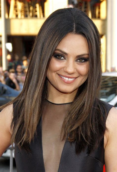 Mila kunis and ashton kutcher welcome their second child! mila kunis haircut - Google Search | Hair styles 2017 ...