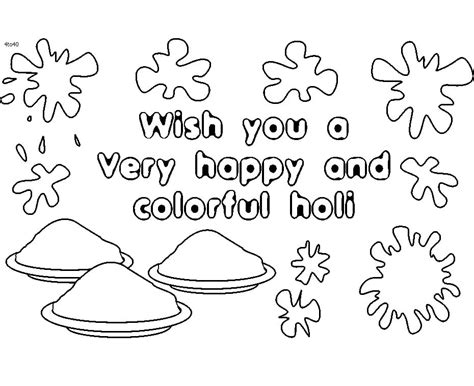 Happy Holi Coloring Page Download Print Or Color Online For Free