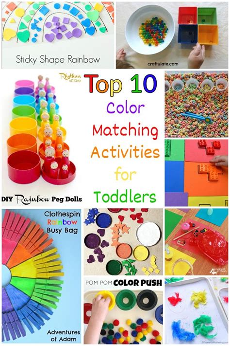 Top 10 Color Matching Activities For Toddlers Toddler Activities
