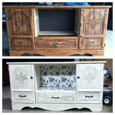 Our 10 Dollar Dresser Turned Tv Stand Tv Stand Furniture Painted