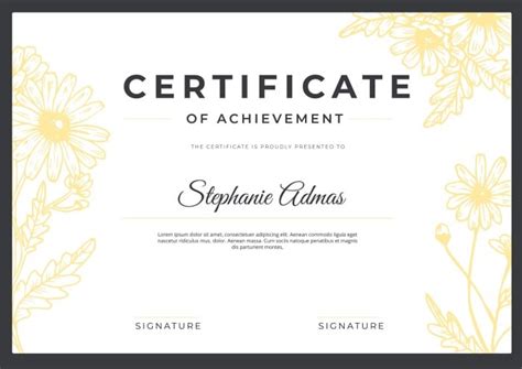 Free Flora Certificate Template To Design And Download