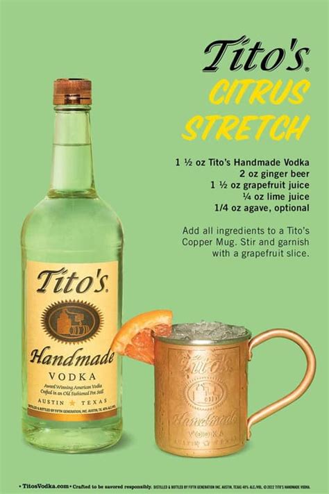 tito s citrus stretch tito s handmade vodka