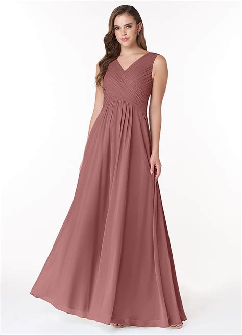 Desert Rose Azazie Flora Bridesmaid Dresses Azazie