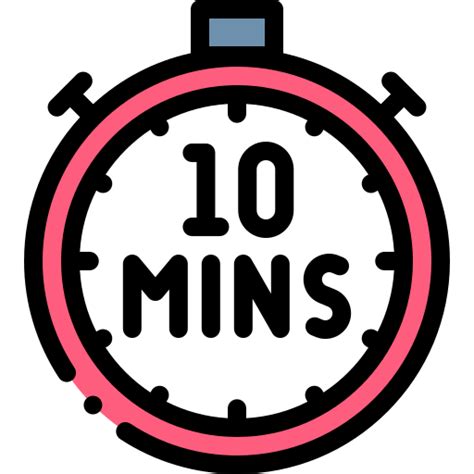 10 Minutes Free Time And Date Icons