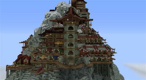 Changed terrain generation rules to not generate so many jagged peaks in rwgmixer.xml Wonderful Builds - Oriental Style Mountain Sanctuary ...