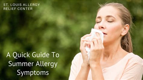 A Quick Guide To Summer Allergy Symptoms St Louis Allergy Relief