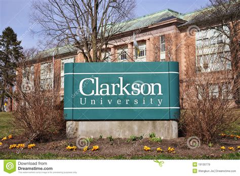 Clarkson offers 95+ programs in engineering, business, arts, sciences, education and health professions that lead to bachelor's, master's and doctoral degrees, and advanced certificates. Clarkson University Editorial Stock Image - Image: 19130779