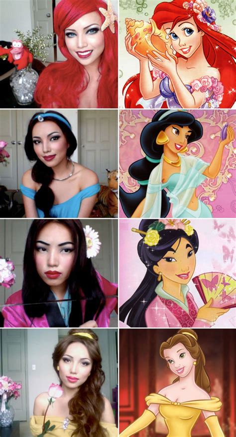 Girl Transforms Herself Into Disney Princesses Incredible Things