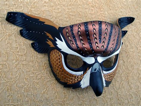 Fantasy Owl Leather Mask By Merimask On Deviantart