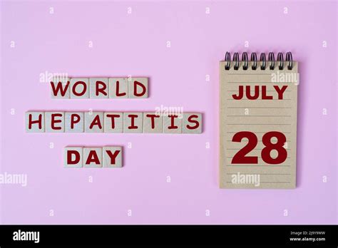 The Celebration Of The World Hepatitis Day The July 28 Stock Photo Alamy