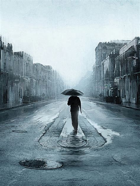 Man In The Rain Gri Sokak Android Gri Yağmur HD telefon duvar kağıdı Pxfuel