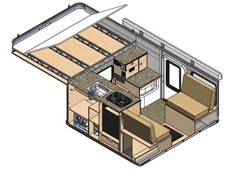 Fleet Flatbed Model Pickup Camper Pop Up Truck Campers Truck Camper