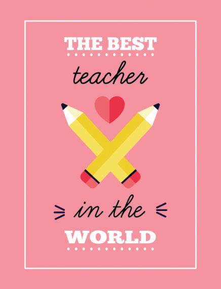 The Best Teacher In The World