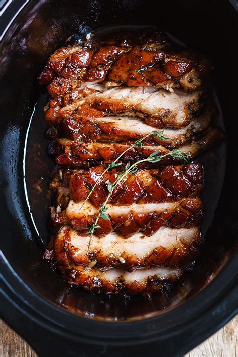 Slow Cooker Pork Belly Recipe With Honey Balsamic Glaze Eatwell101
