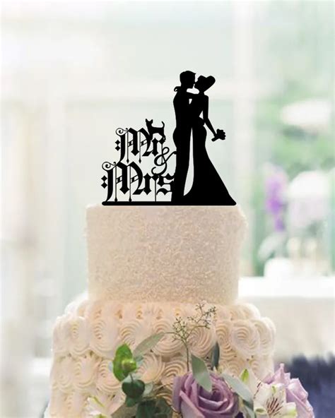 Bride And Groom Wedding Decoration Personalized Cake Toppers Acrylic