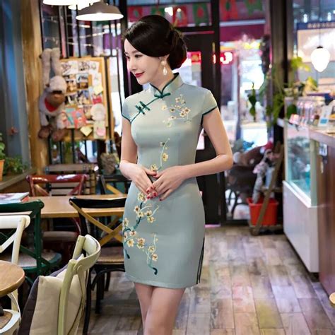 Buy New Arrival Summer Womens Mini Cheongsam Fashion Chinese Style Rayon Dress