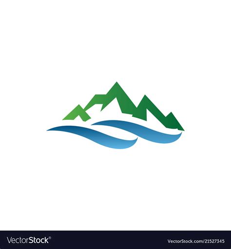 Mountain Logo Design Template Royalty Free Vector Image