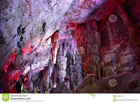 St Michael S Cave Stock Image Image Of Gibraltar Limestone 91061413