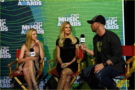 Erin Andrews Brittany Snow Prep For Cmt Hosting Duties Photo