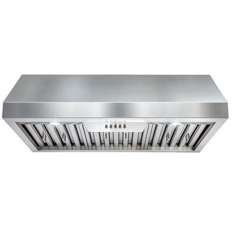Akdy 30 In Under Cabinet Range Hood In Stainless Steel With Leds And