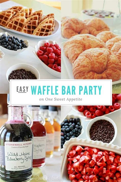 Waffle Bar Party One Sweet Appetite