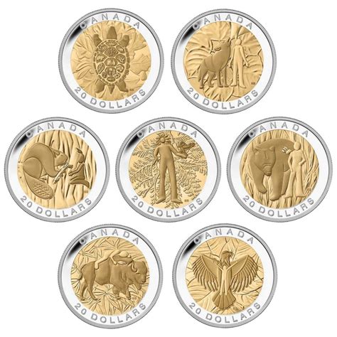 2014 20 The Seven Sacred Teachings Silver 7 Coin Proof Set With