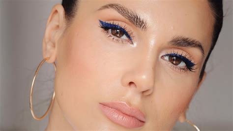Festive Blue Eyeliner Makeup Look Ali Andreea Youtube
