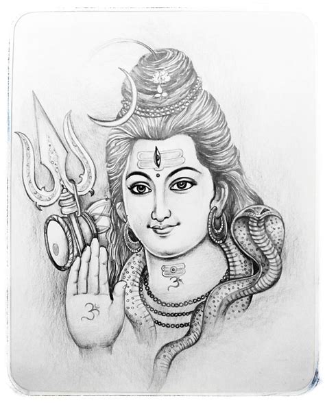 Lord Shiva – Pencil Sketch | Pencil art love, Art tutorials drawing