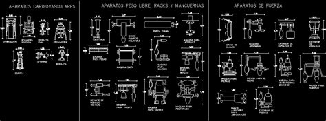 Sewing machine cad block / kitchen cad blocks free download. Exercise Equipment For Gym--Blocks DWG Block for AutoCAD • DesignsCAD