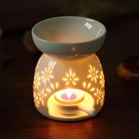 Ceramic Tea Light Holder Aromatherapy Essential Oil Burner Aroma Lamp Diffuser Candle Holder